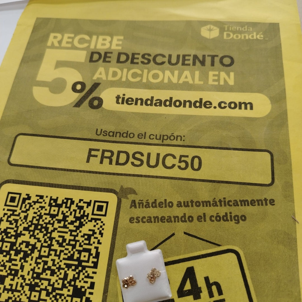 BROQUELES BROQUEL FIG MARIPOSA 14K 0.2668 GR (NUEVO)