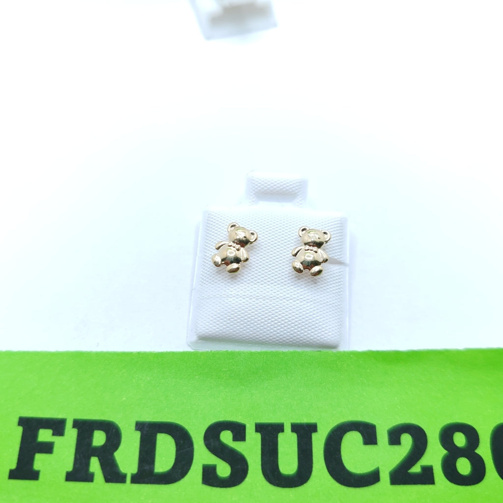 BROQUELES BROQUEL FIG OSO 14K 0.2592 GR (NUEVO)