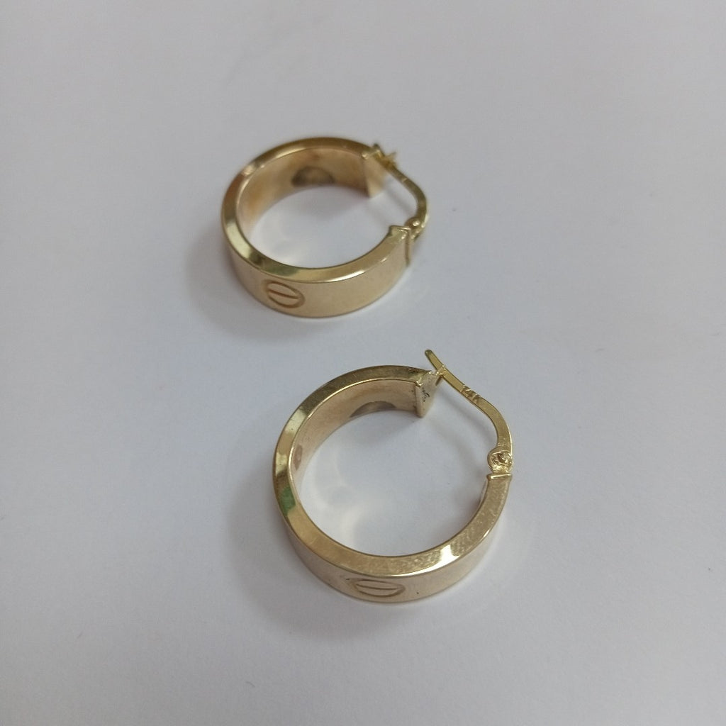 ARRACADAS PAR ORO 14 K 2.9 GRMS (SEMINUEVO)