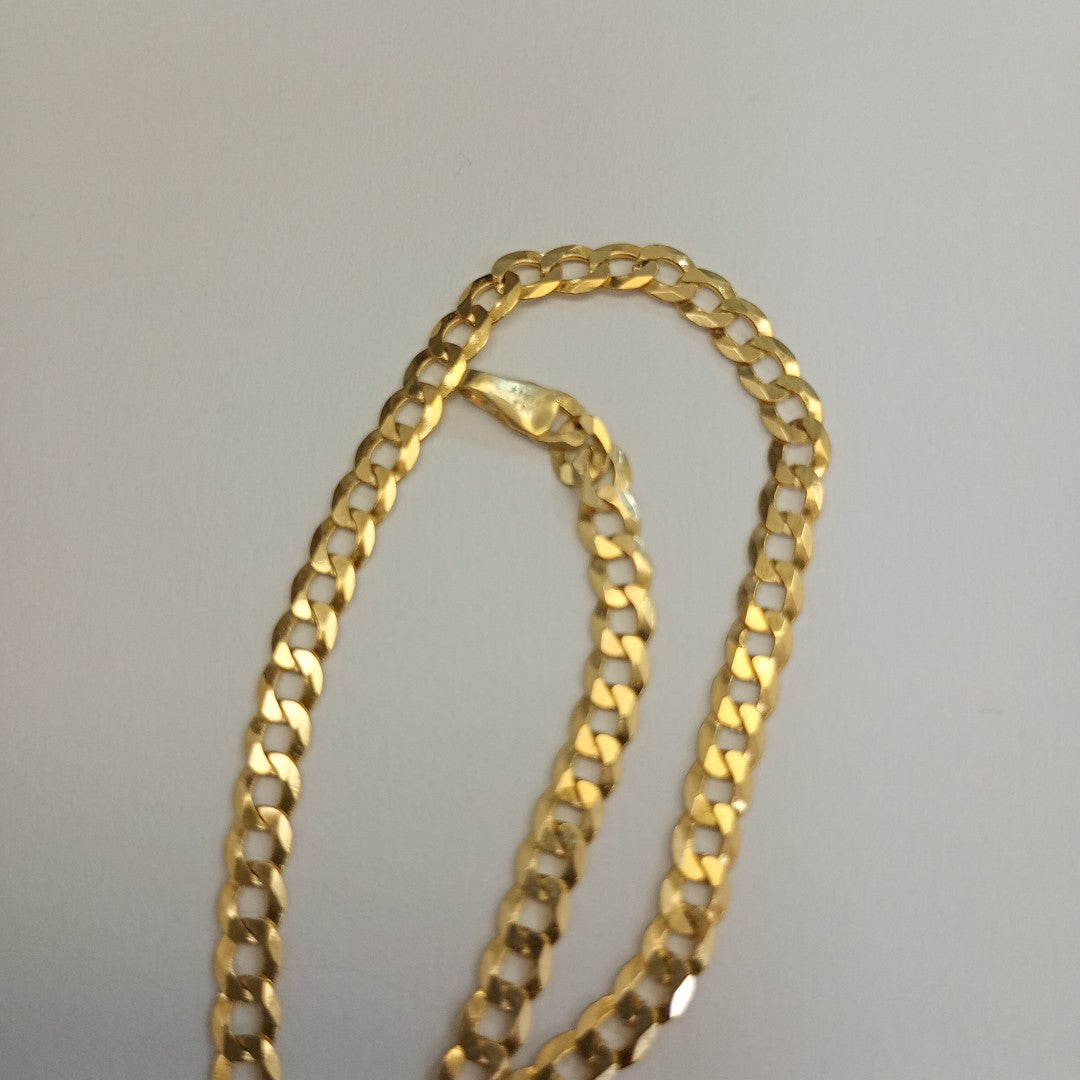 PULSERAS CABALLERO BARBADA AMARILLA ORO 14K 2.8 (NUEVO)
