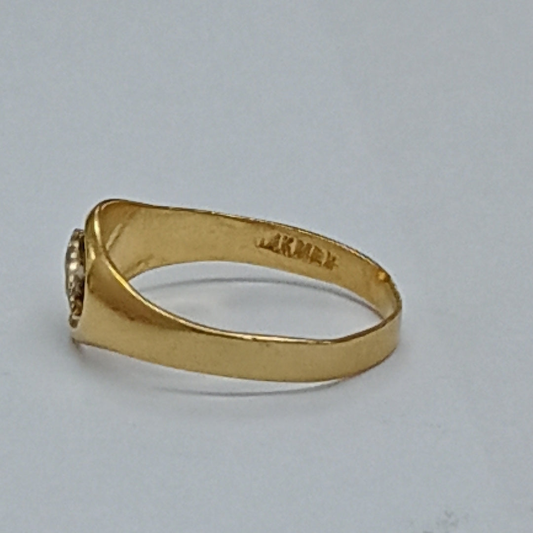 ANILLITO ORO COMBINADO 14 K 1,70 GRMS (SEMINUEVO)