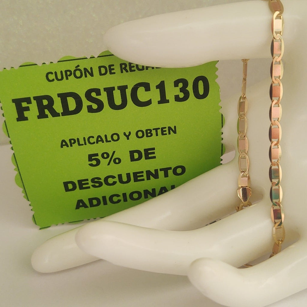 PULSERAS CABALLERO ORO 14K 4.4 (NUEVO)