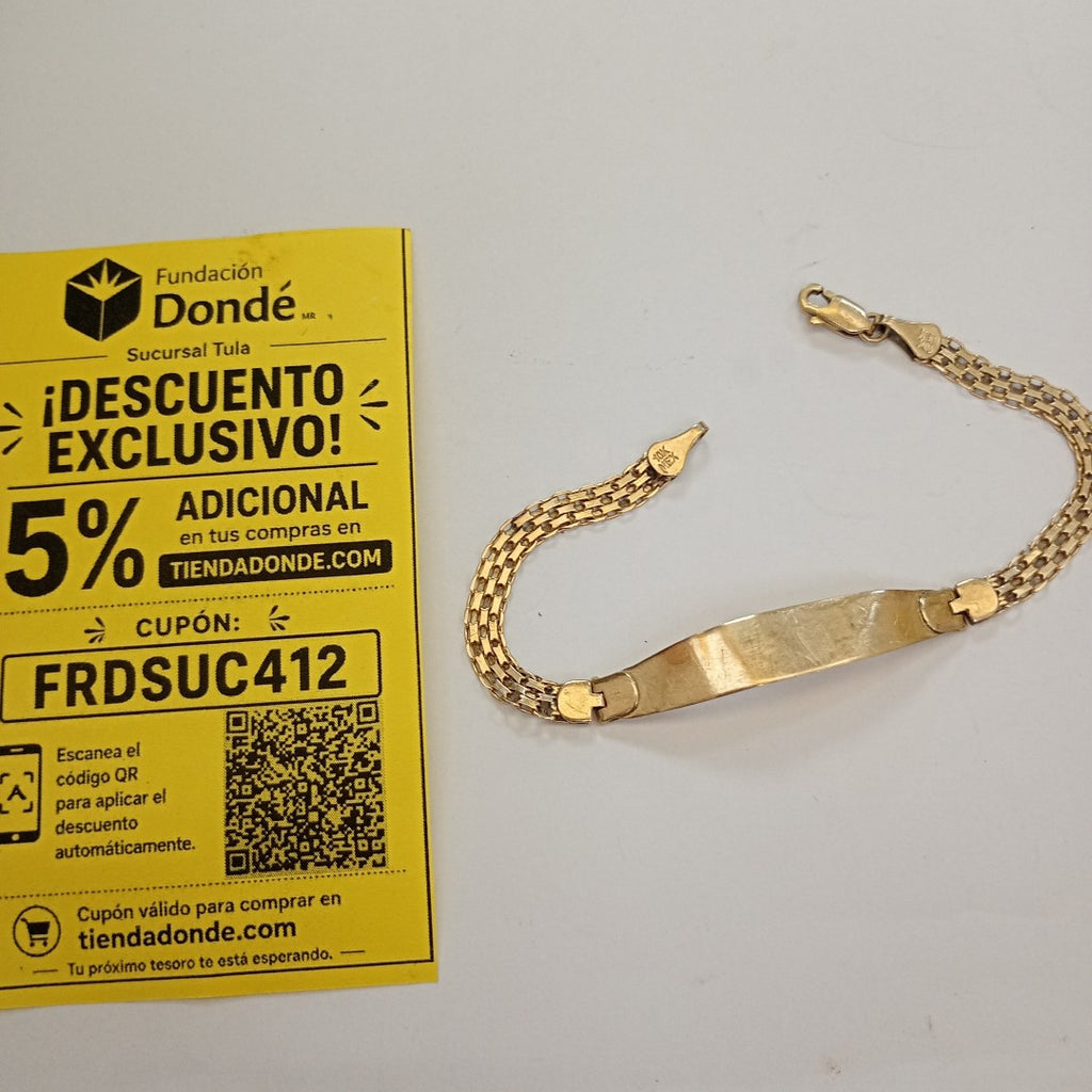 ESCLAVA ORO 10 K 4.8 GRMS (SEMINUEVO)