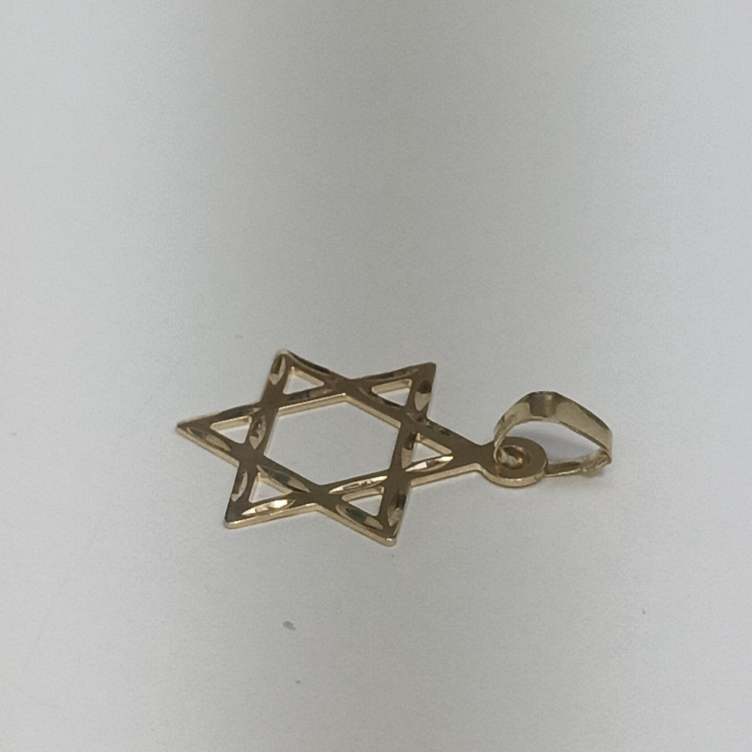 DIJE TEJIDO ESTRELLA DE DAVID 14K 0.5 GR (NUEVO)