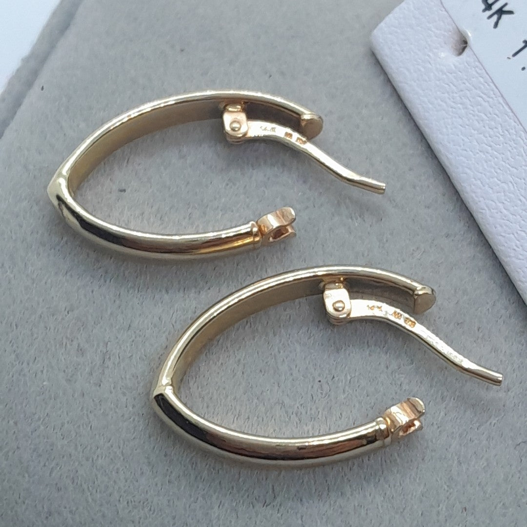 ARRACADAS ORO 14K 1.5 (NUEVO)