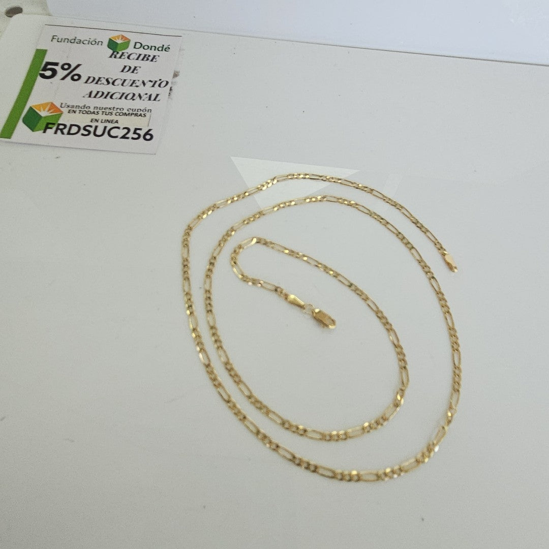 CADENA TEJIDO 3X1 14K 60 CM 5.7 GR (NUEVO)
