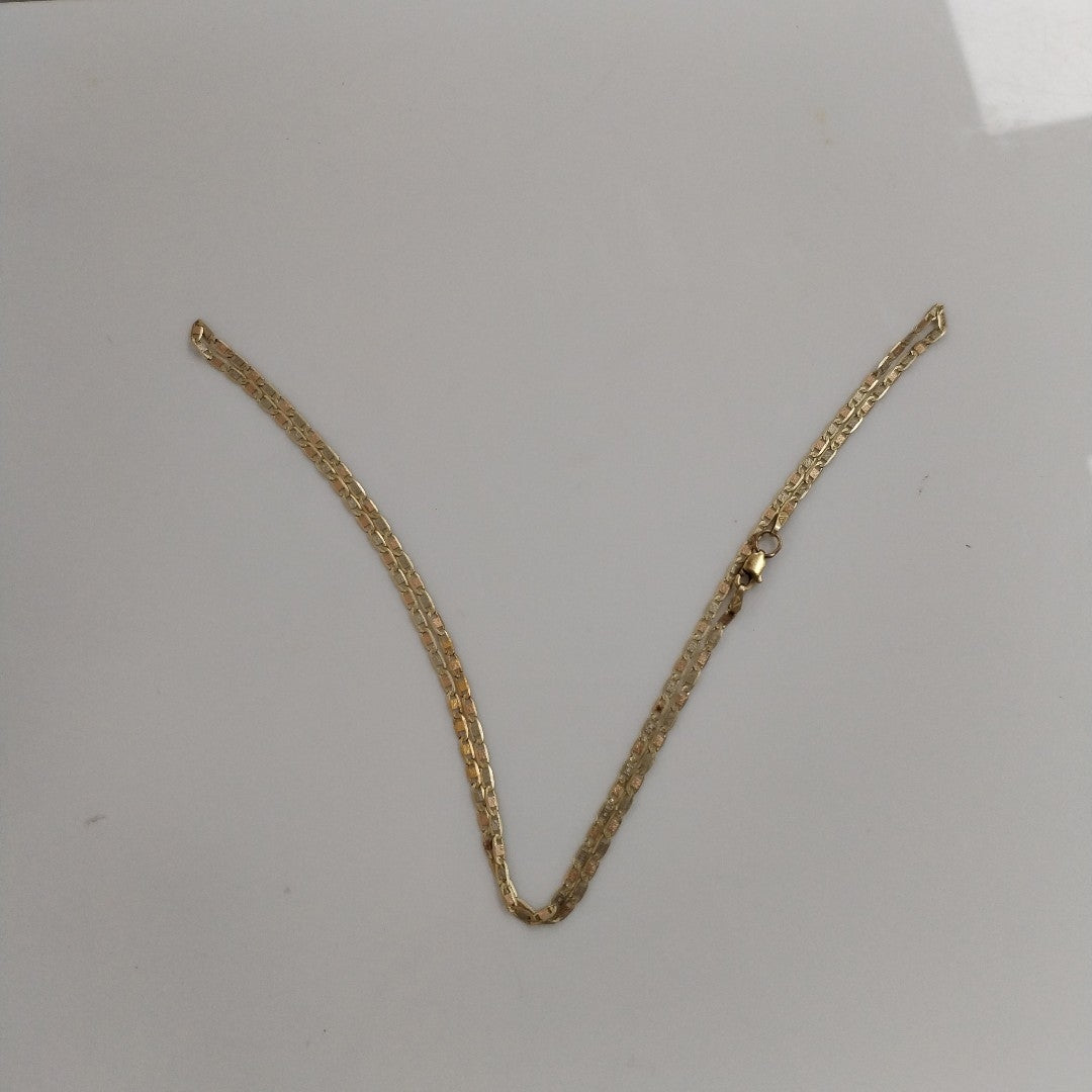 CADENA ORO, ORO COMBINADO 10 K 3.3 GRMS (SEMINUEVO)