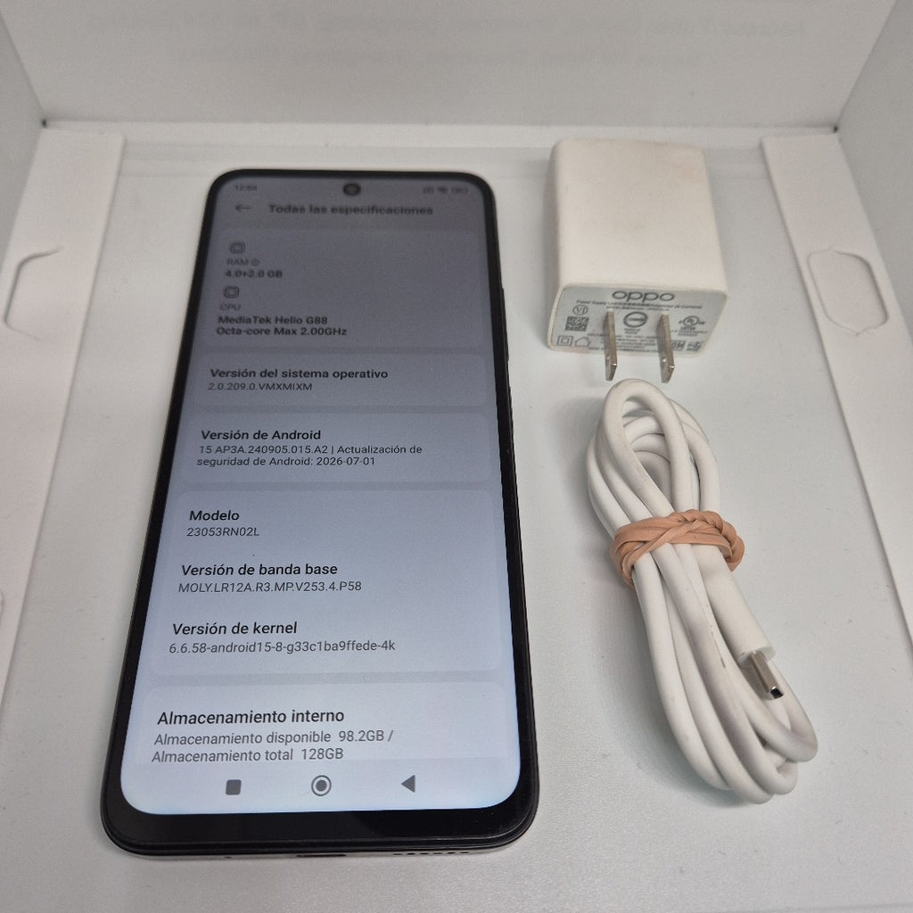 CELULAR XIAOMI REDMI 12 23053RN02L 128 GB 4 GB RAM (SEMINUEVO)