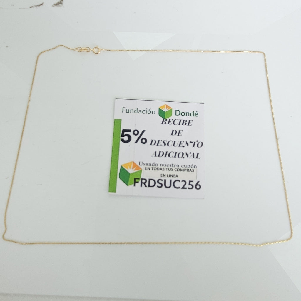 CADENA VENECIANO 14K 55 CM 1.7 GR (NUEVO)