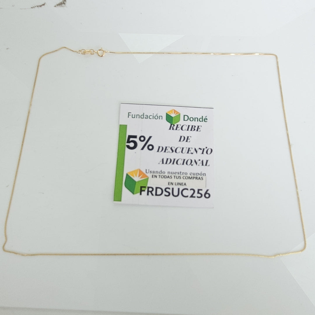 CADENA VENECIANO 14K 55 CM 1.7 GR (NUEVO)