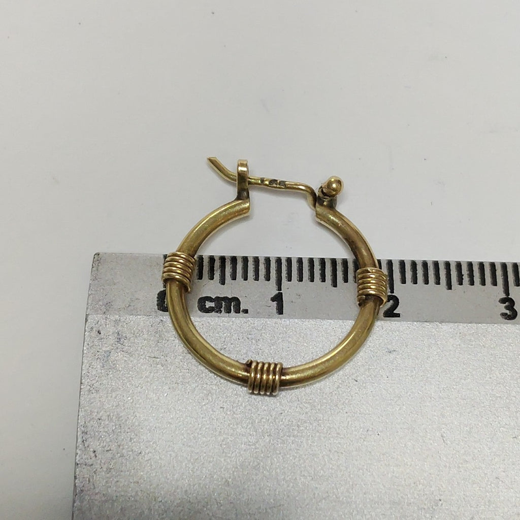 ARRACADAS PAR ORO 14 K 3.3 GRMS (SEMINUEVO)