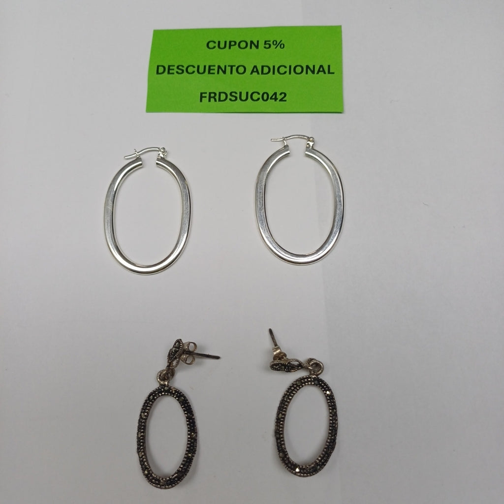 ARRACADAS PAR,BROQUELES PAR PLATA 9,00 GRMS (SEMINUEVO)