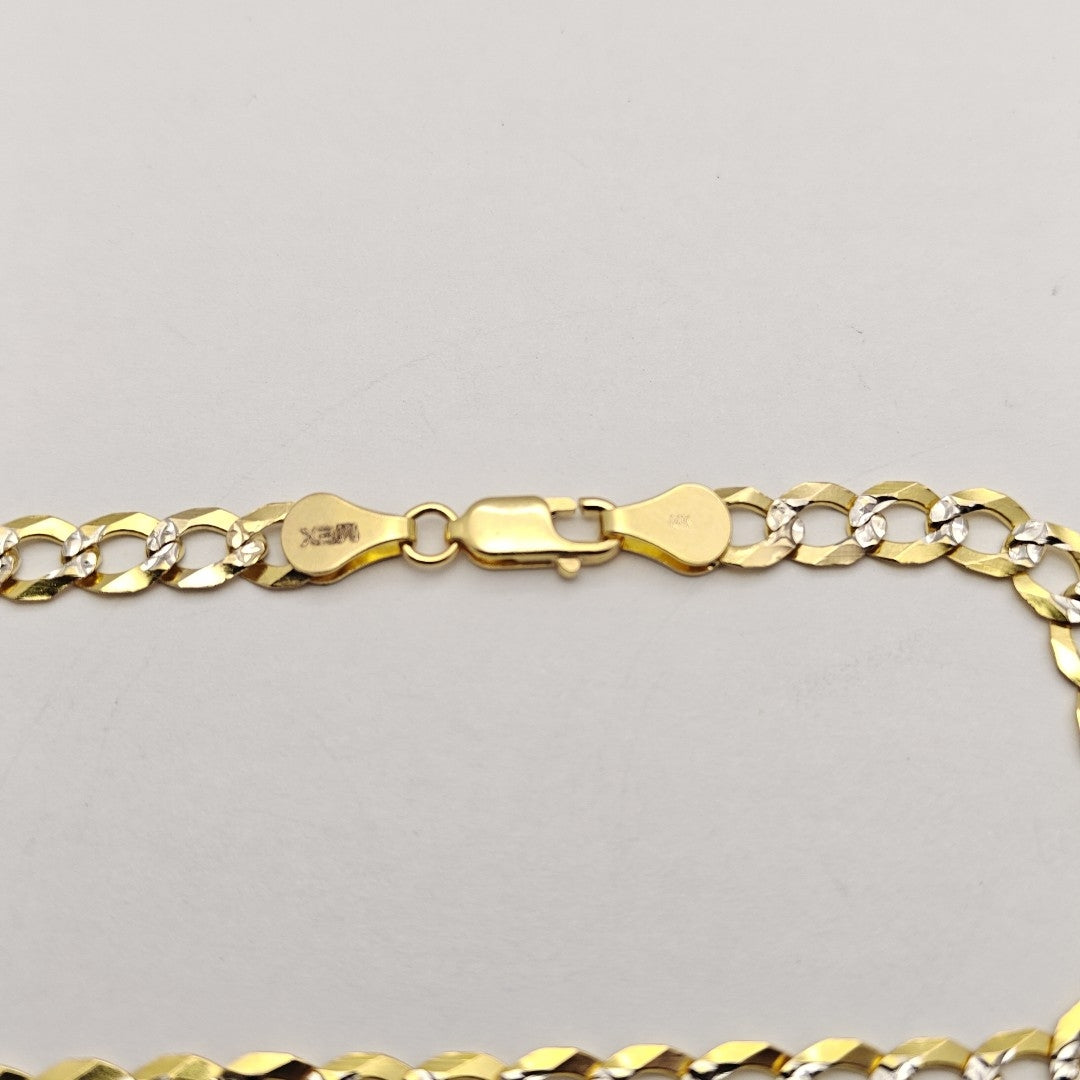 PULSERA BARBADA 14K 21 CM 6.4 GR (NUEVO)