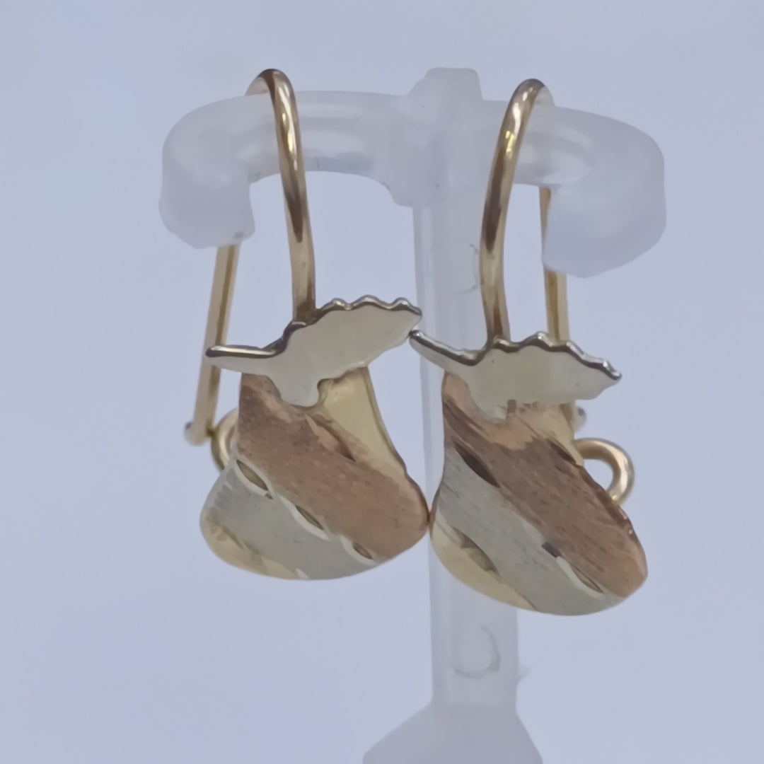 ARETES PAR ORO 10 K 1 GRMS (SEMINUEVO)