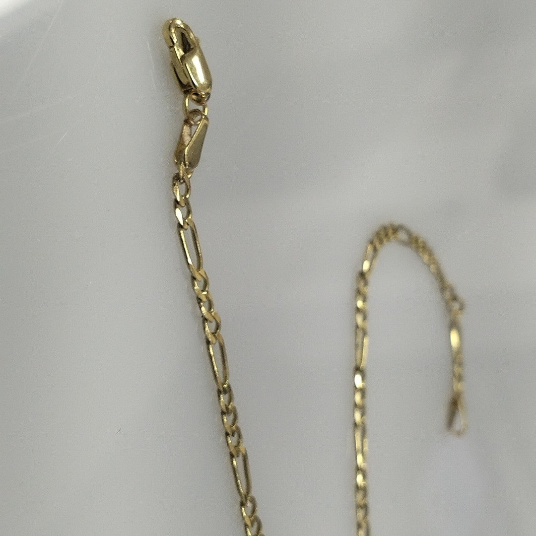 PULSERA TEJIDO 3X1 14K 18 CM 2 GR (NUEVO)