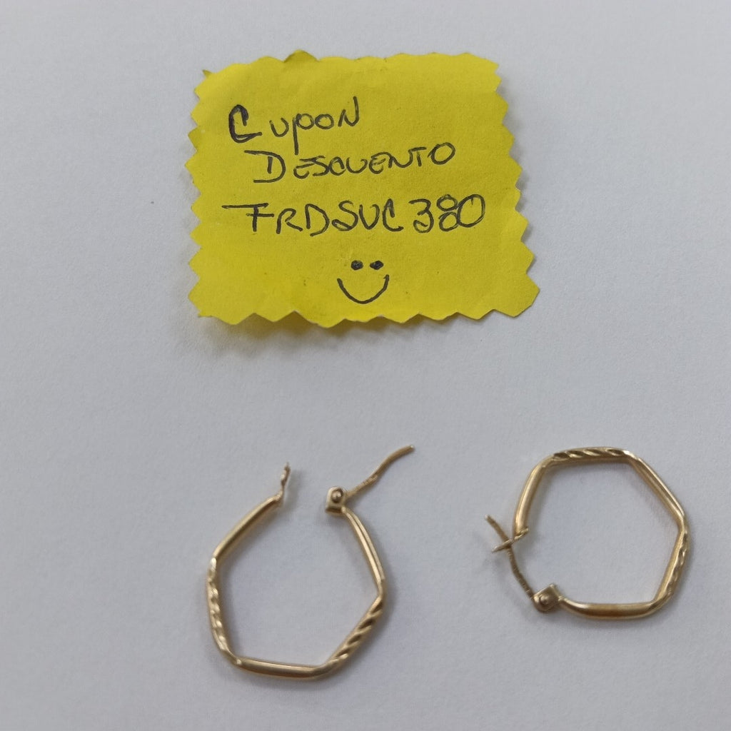 ARRACADAS PAR ORO 14 K 1.4 GRMS (SEMINUEVO)