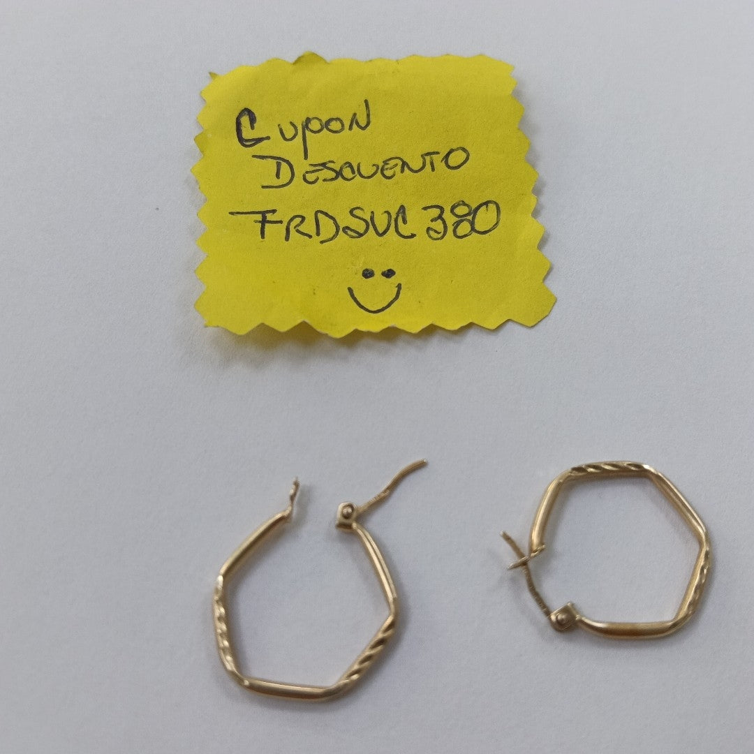 ARRACADAS PAR ORO 14 K 1.4 GRMS (SEMINUEVO)