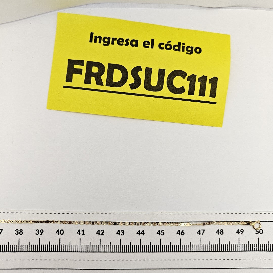CADENA ORO COMBINADO 14 K 1,40 GRMS (SEMINUEVO)