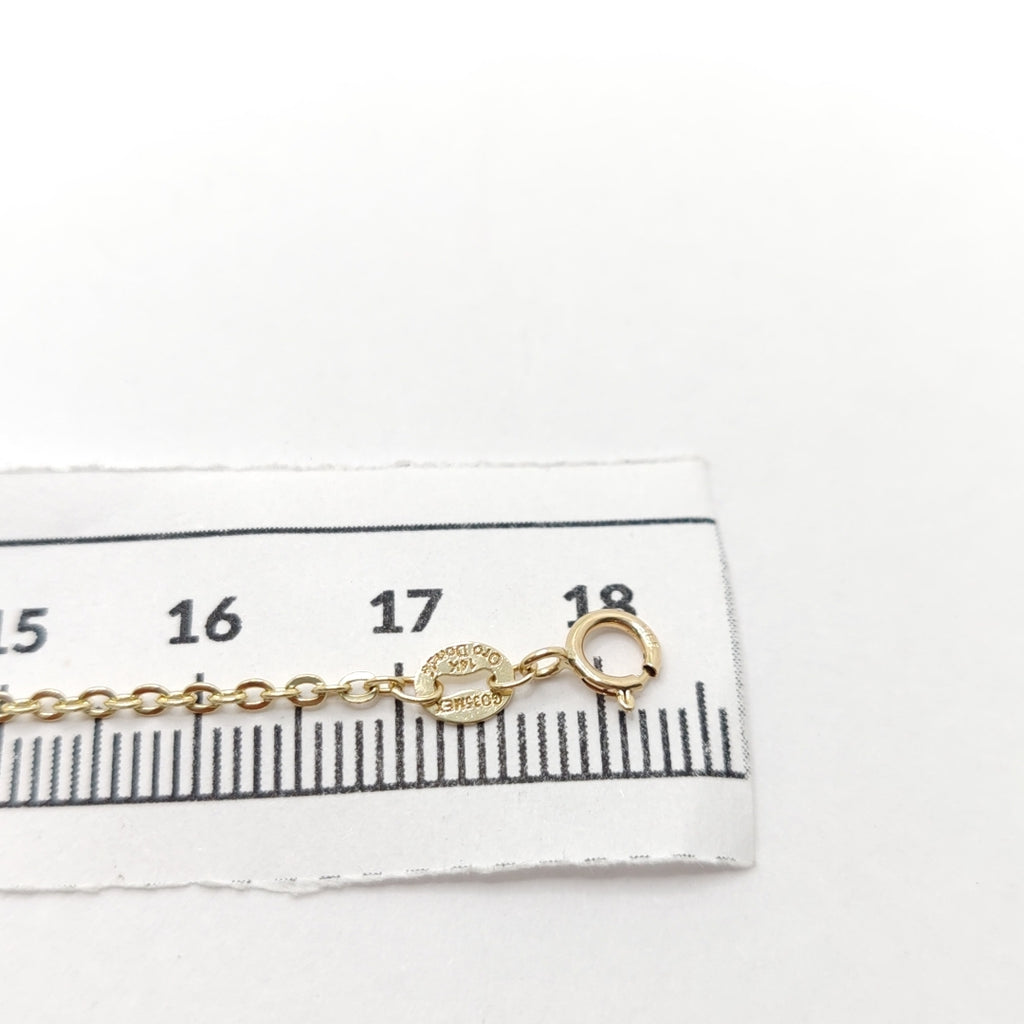 PULSERA TEJIDO ESPECIAL FIG NIÑO 14K 18 CM 1.4 GR (NUEVO)