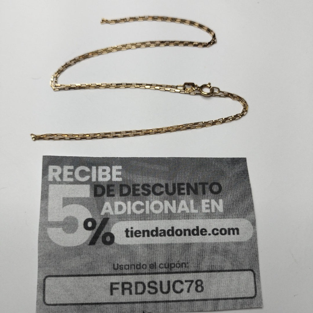 CADENA ORO 14 K 1.6 GRMS (SEMINUEVO)