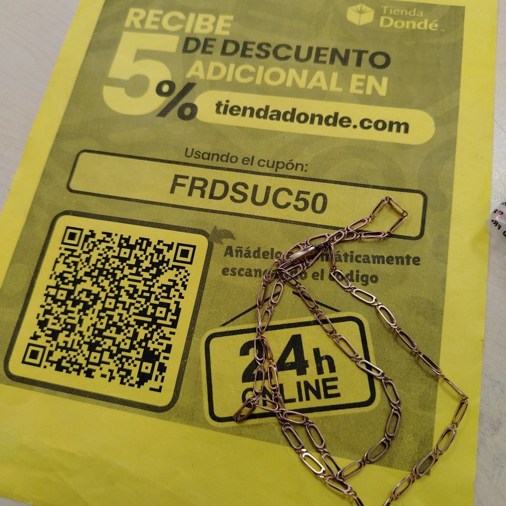 CADENA ORO 8 K 10.5 GRMS (SEMINUEVO)