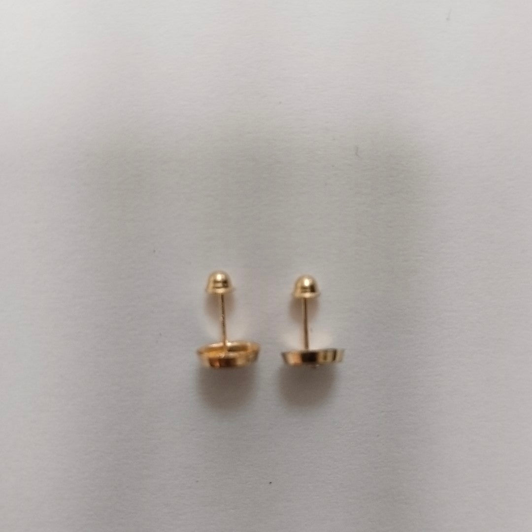 BROQUELES BROQUEL FIG BOTON C CIRCONIA 14K 0.2916 GR (NUEVO)