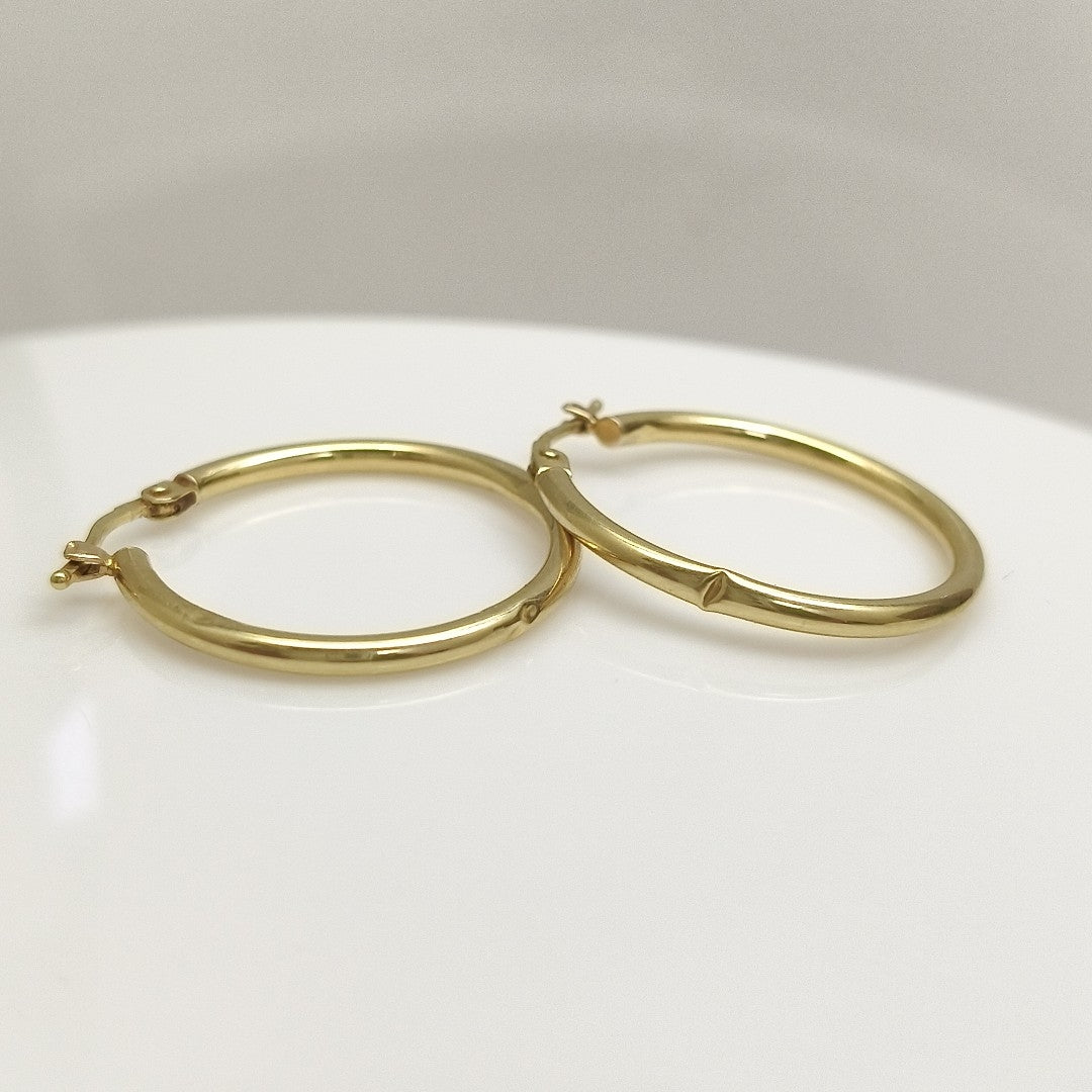 ARRACADAS PAR ORO 14 K 1.1 GRMS (SEMINUEVO)