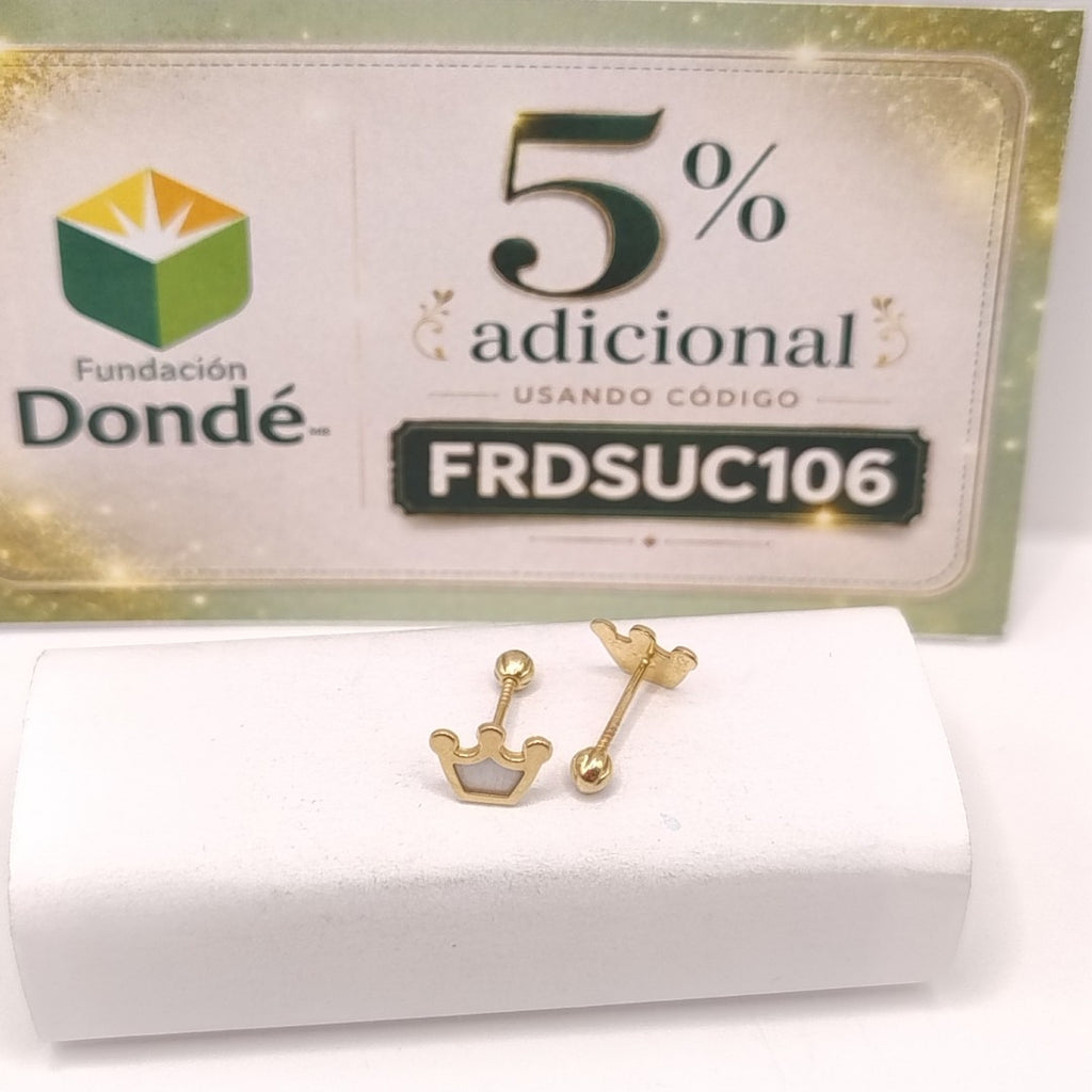BROQUELES PAR ORO 14 K 0.6 GRMS (SEMINUEVO)