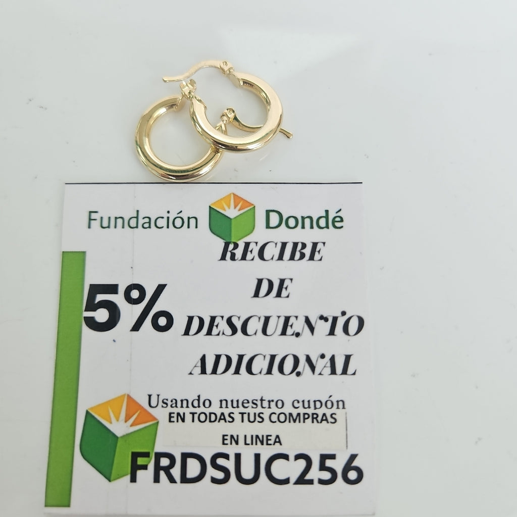 ARETES ARRACADAS 14K 1.5 GR (NUEVO)