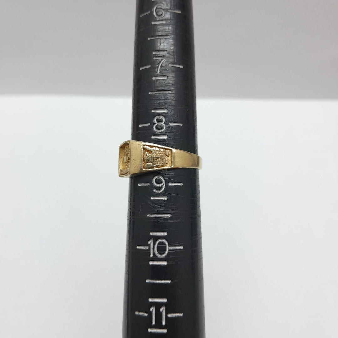 ANILLO DE GRADUACIÓN ORO 10 K 4,10 GRMS (SEMINUEVO)