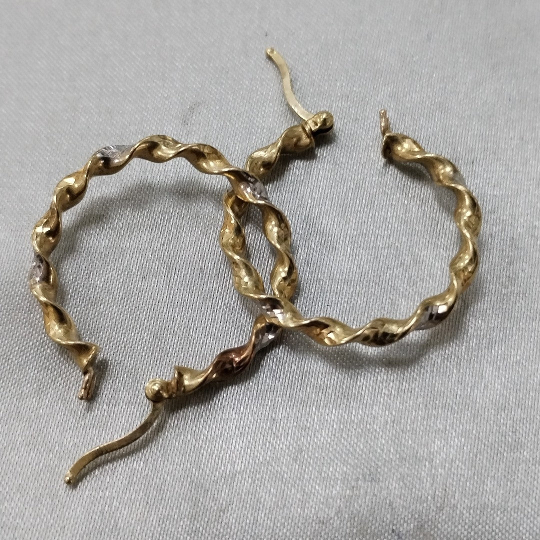 ARRACADAS PAR ORO 10 K 1.8 GRMS (SEMINUEVO)