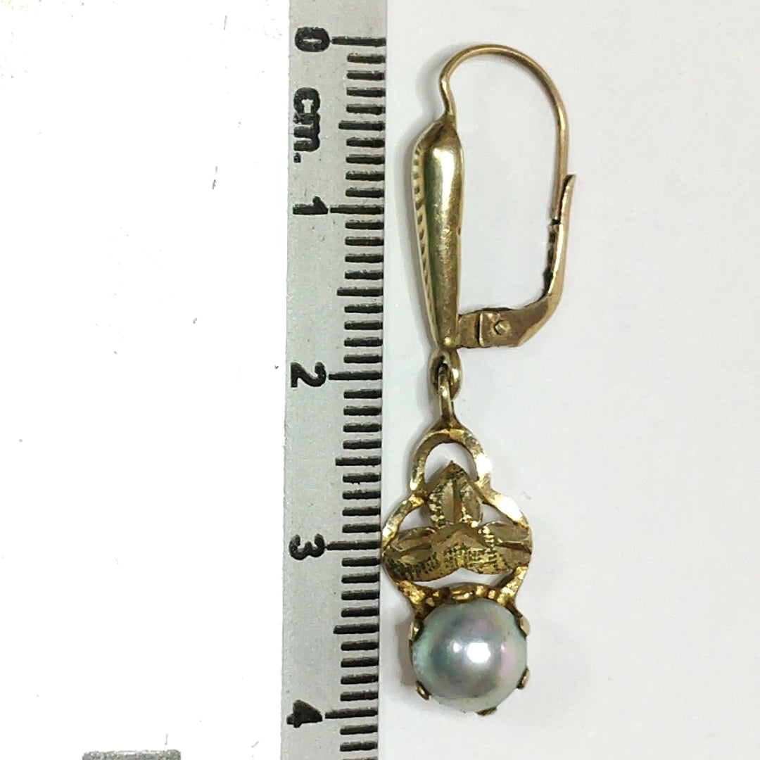 ARETES PAR ORO 8 K 4,10 GRMS (SEMINUEVO)