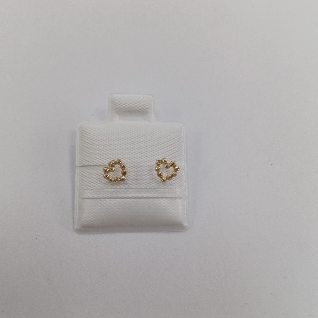 BROQUELES BROQUEL FIG CORAZON 14K 0.23 GR (NUEVO)