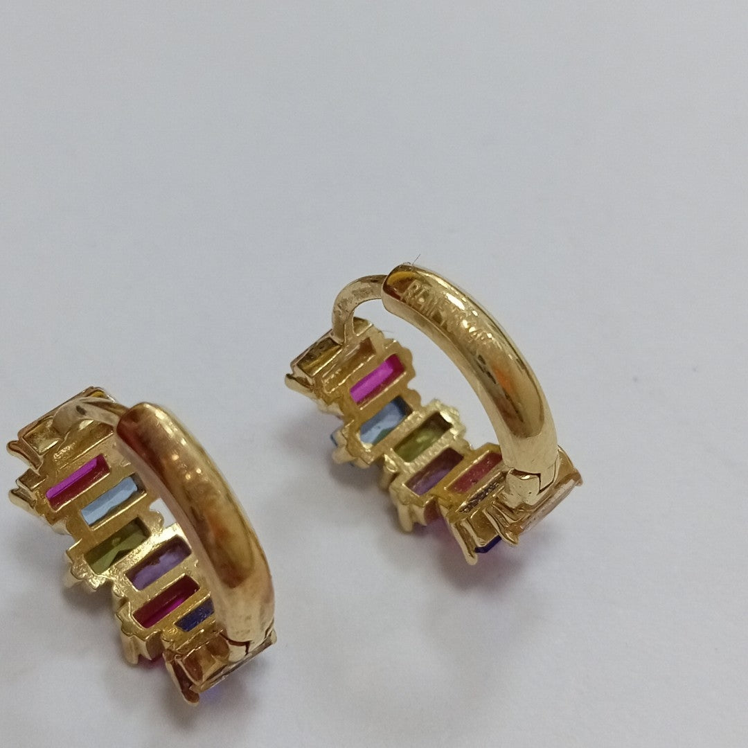 ARRACADAS PAR ORO 14 K 3,10 GRMS (SEMINUEVO)