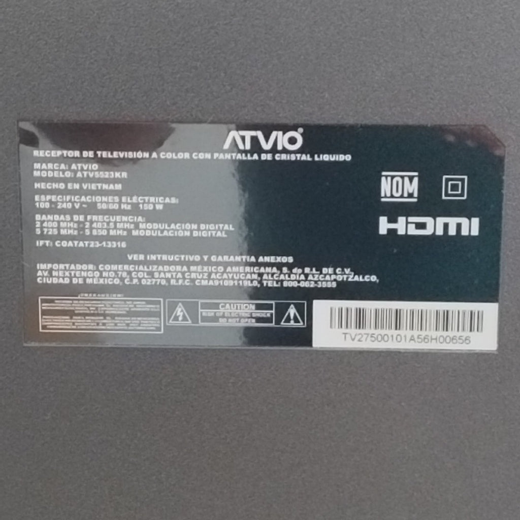 PANTALLA ATVIO ATV5523KR 55" LED 4K (SEMINUEVO)