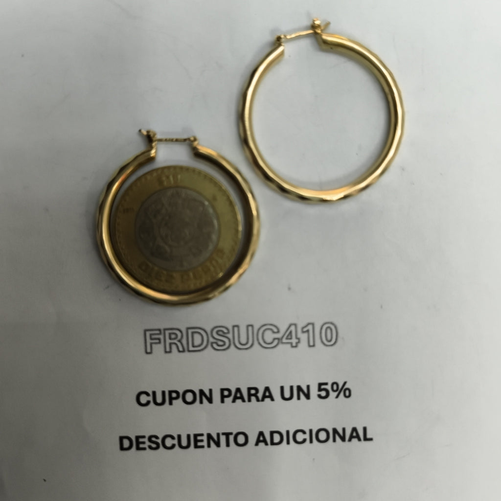 ARRACADAS PAR ORO 14 K 7.1 GRMS (SEMINUEVO)