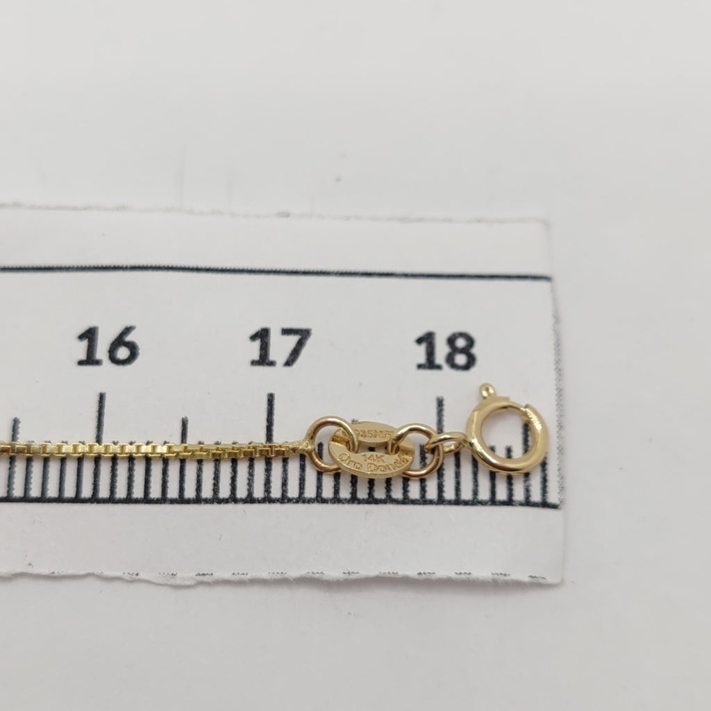 PULSERA ESPECIAL CON BOLITAS 14K 18 CM 1.4 GR (NUEVO)