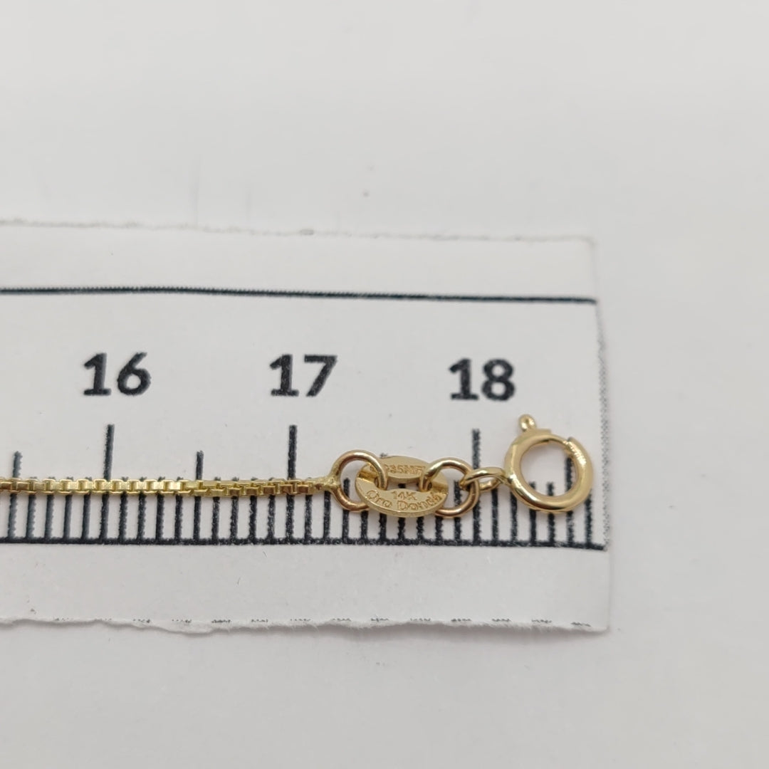 PULSERA ESPECIAL CON BOLITAS 14K 18 CM 1.4 GR (NUEVO)