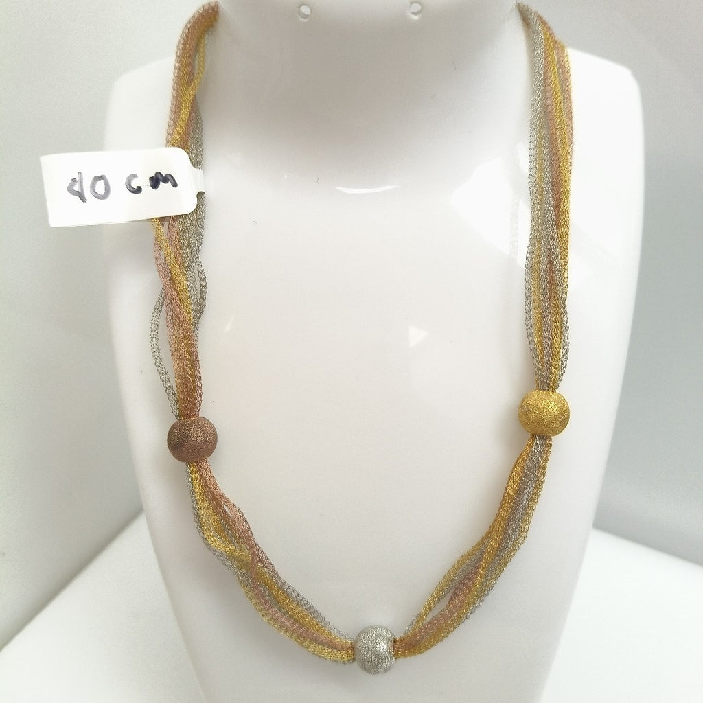 GARGANTILLA ORO COMBINADO 10 K 11,20 GRMS (SEMINUEVO)