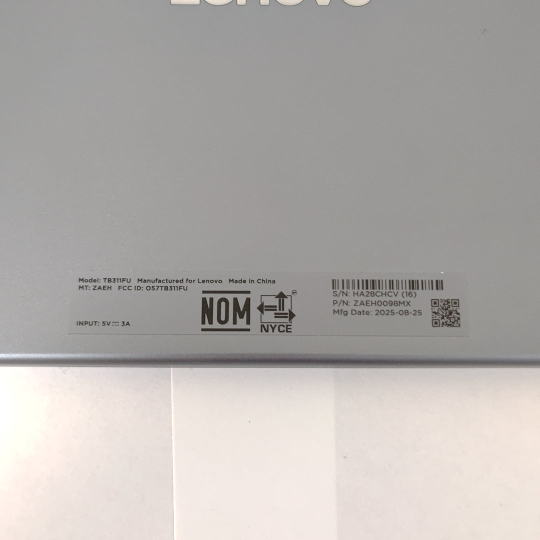 TABLETA LENOVO TB311FU (2025) 128 GB 4 GB RAM (SEMINUEVO)