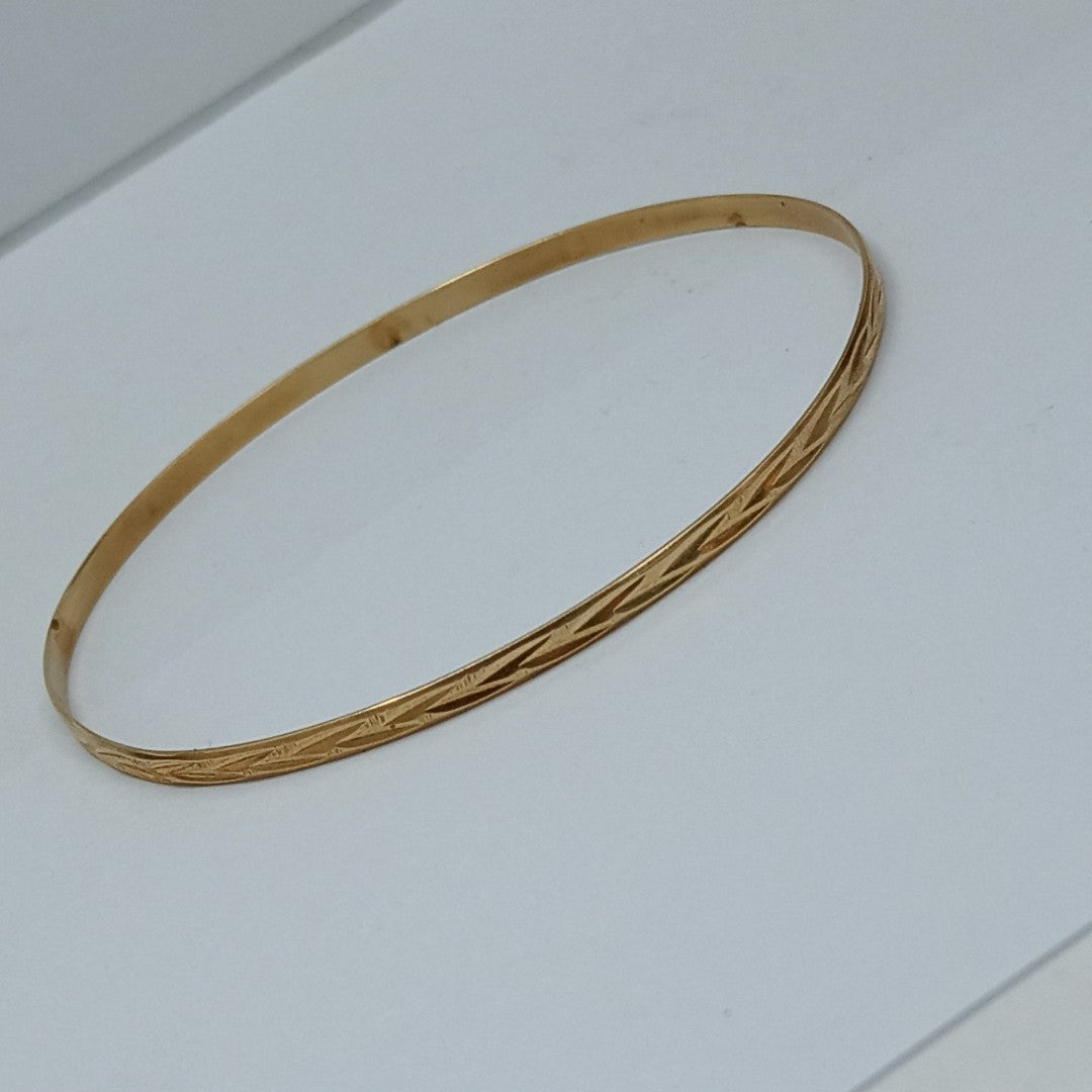 PULSERA RIGIDA ORO 14 K 5,20 GRMS (SEMINUEVO)