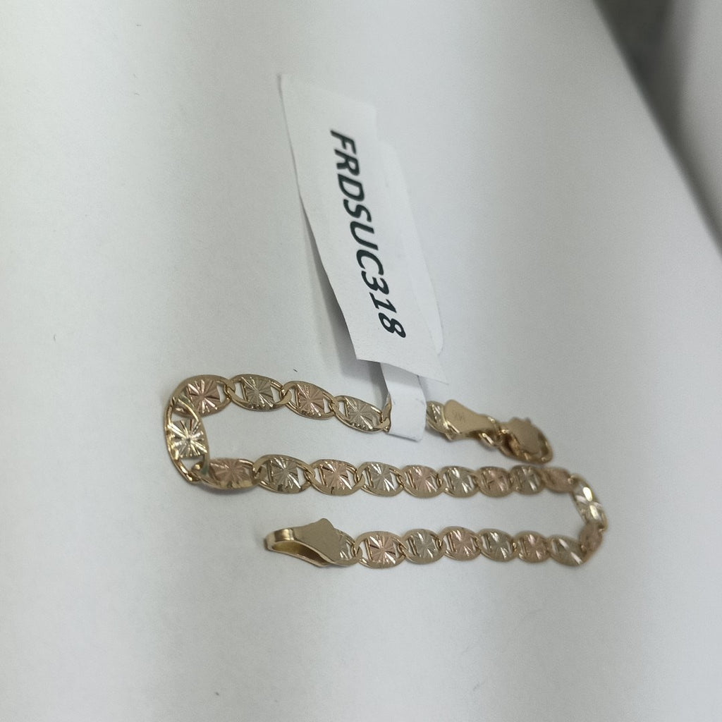 PULSERA GUCHI 14K 18 CM 3 GR (NUEVO)
