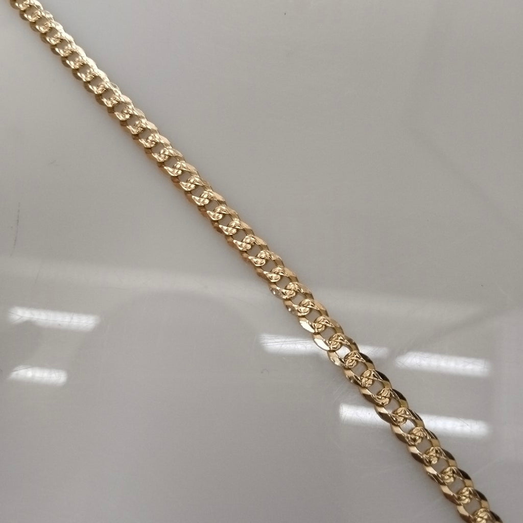 PULSERA BARBADA 14K 21 CM 7.6 GR (NUEVO)
