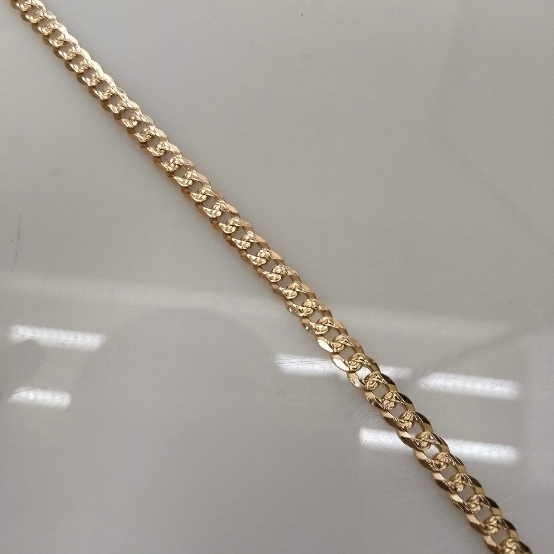 PULSERA BARBADA 14K 21 CM 7.6 GR (NUEVO)