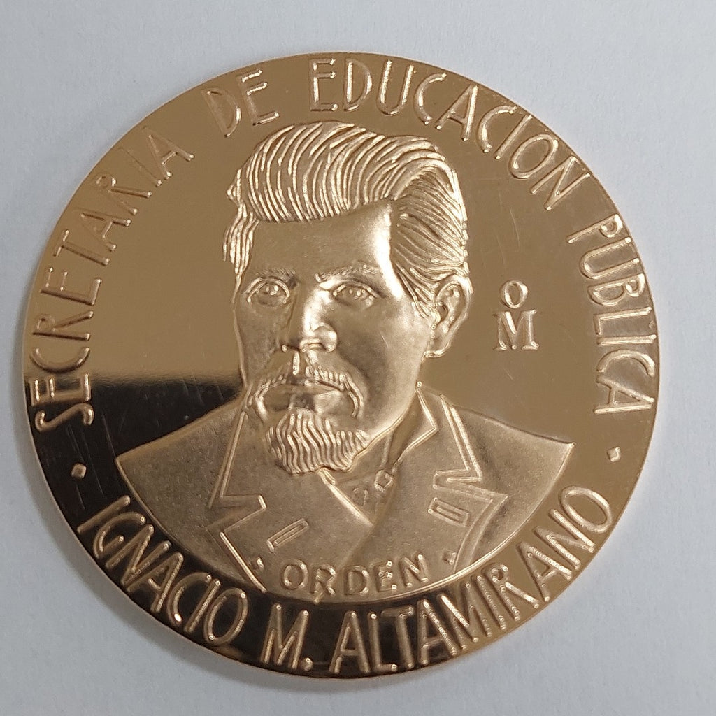 MEDALLA CONMEMORATIVA ORO 21 K 42 GRMS (SEMINUEVO)