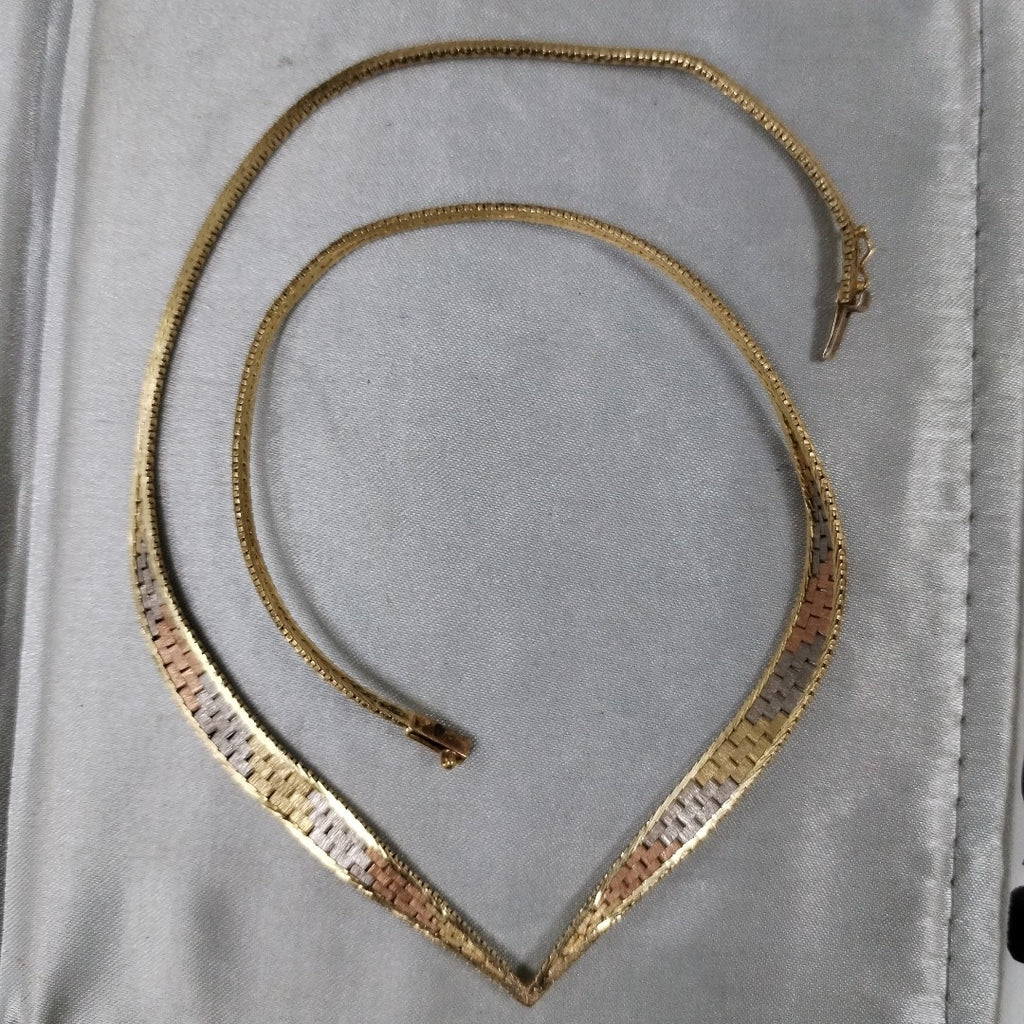 GARGANTILLA ORO, ORO COMBINADO 14 K 13.9 GRMS (SEMINUEVO)