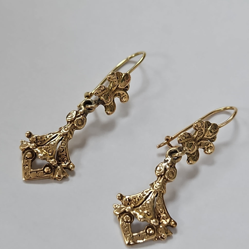 ARETES PAR ORO 14 K 6,20 GRMS (SEMINUEVO)