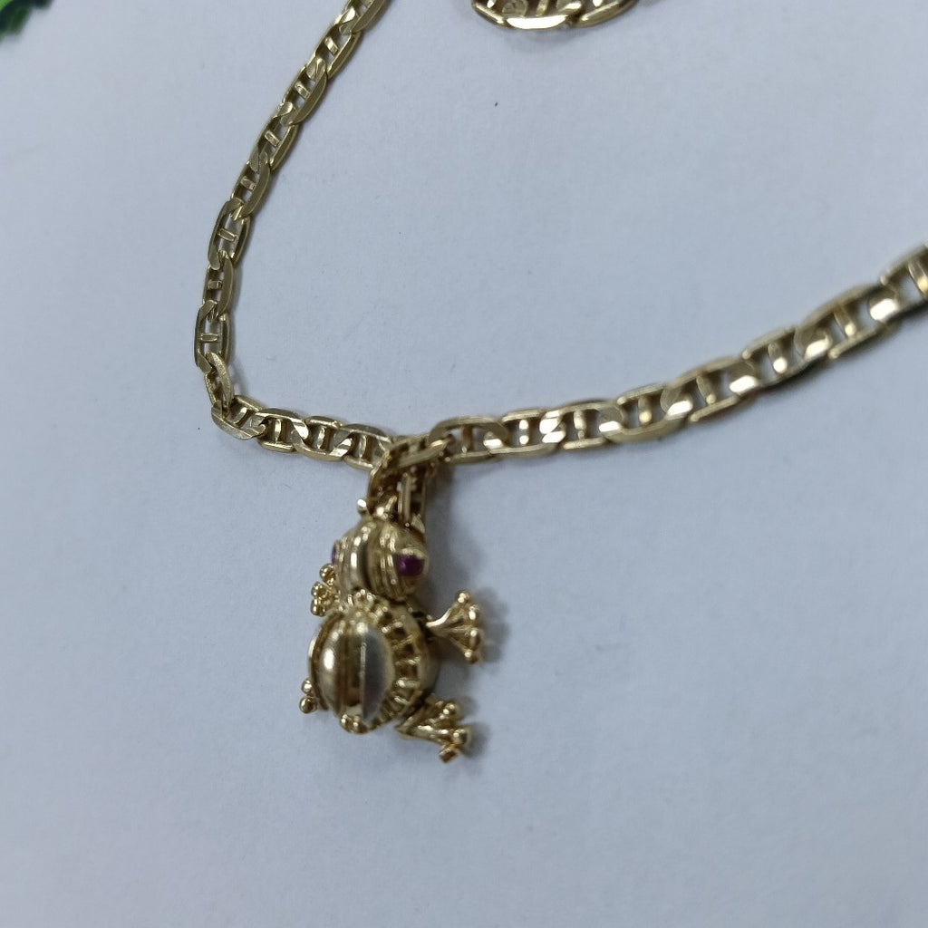 CADENA, DIJE ORO 14 K 11.5 GRMS (SEMINUEVO)