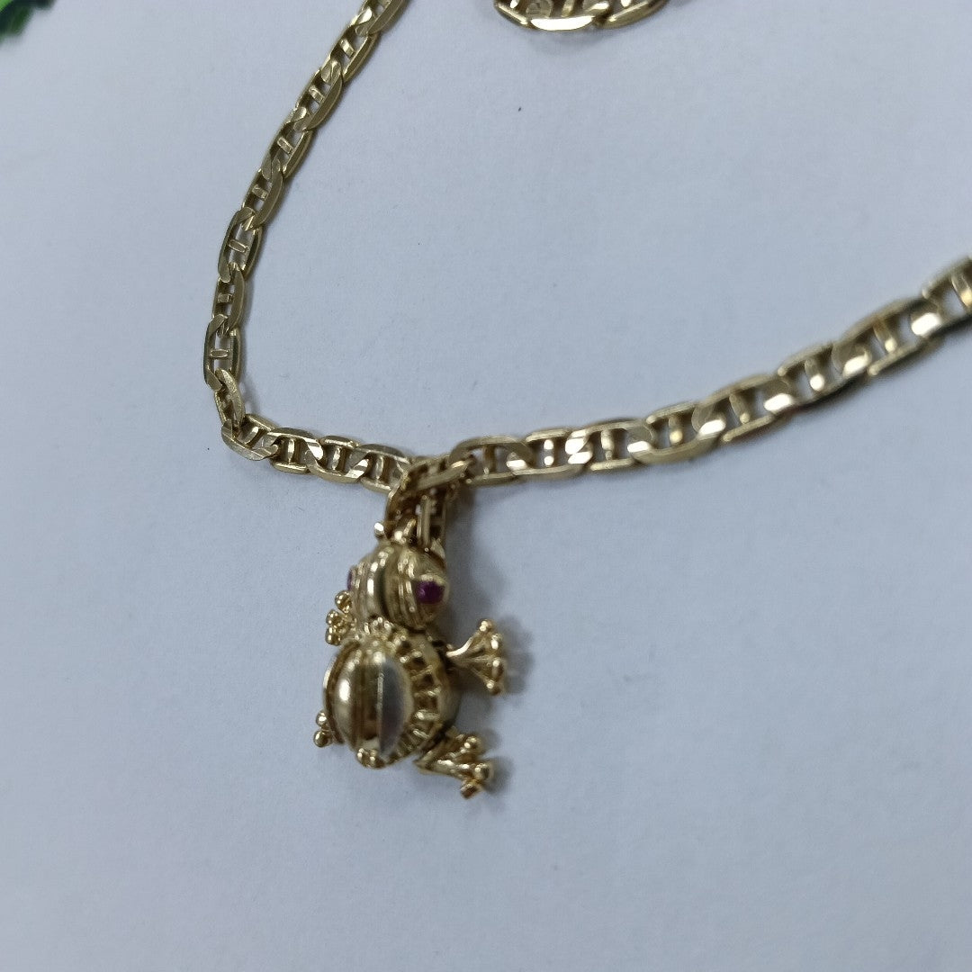 CADENA, DIJE ORO 14 K 11.5 GRMS (SEMINUEVO)