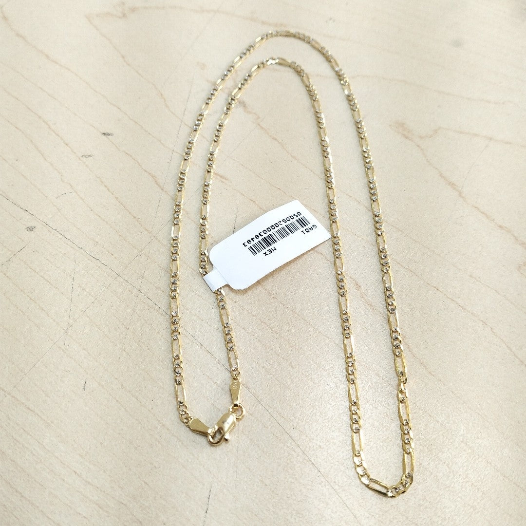 CADENA 3X1 DIAMANTADA 14K 55 CM 4.7 GR (NUEVO)
